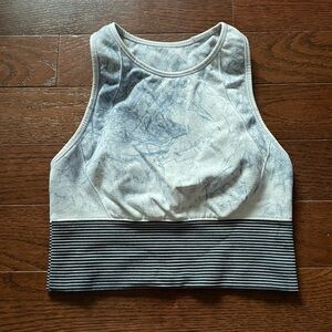 Lululemon Athletica Blue and White Sports Bra